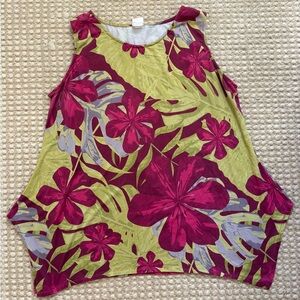 Vintage Hula Bay Floral Tunic Top